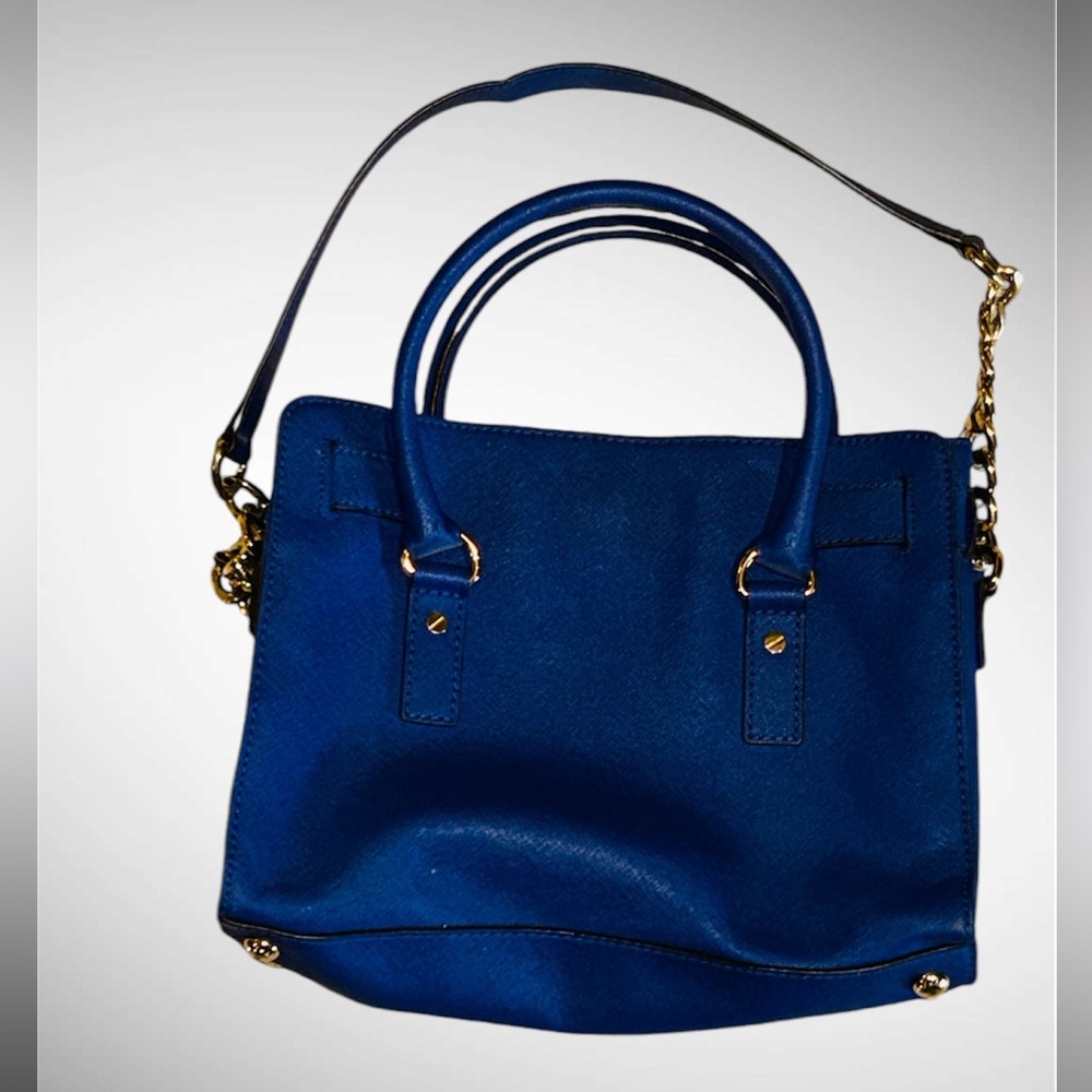 Michael Kors Navy Blue Hamilton Handbag